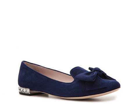 Miu Miu Suede Bow Flat | DSW