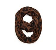 David & Young Leopard Print Infinity Scarf