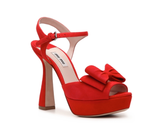 Miu Miu Suede Bow Sandal