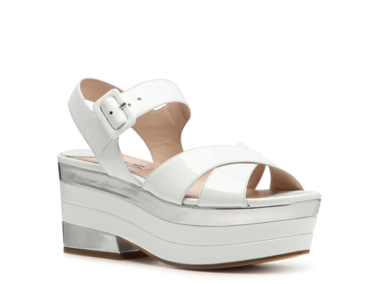 Miu Miu Patent Leather Platform Sandal