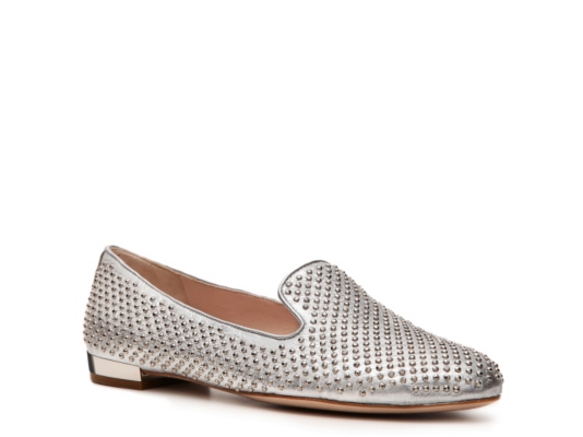 Miu Miu Metallic Leather Studded Flat