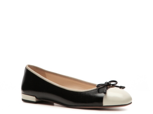 Prada Leather Bow Flat