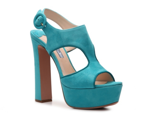 Prada Suede Cutout Sandal