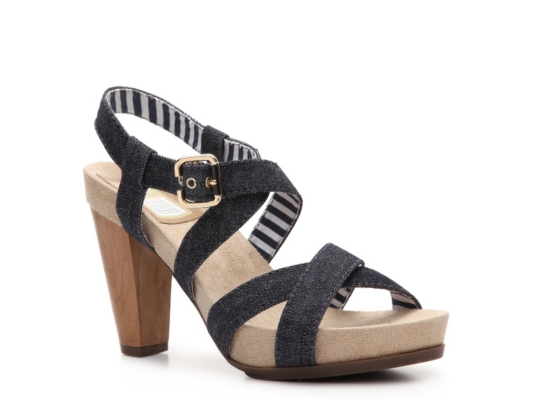 Dr. Scholls Band Denim Platform Sandal