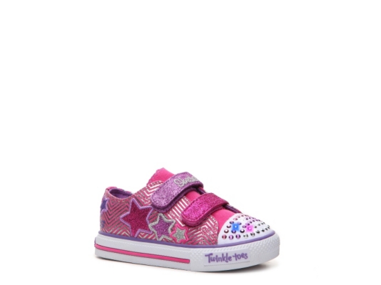 Skechers Triple Up Girls' Infant & Toddler Light-up Sneaker