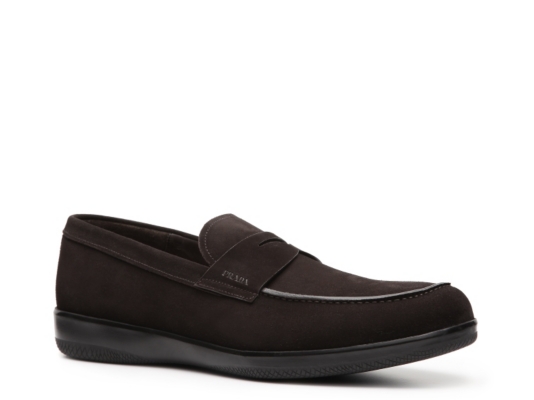 Prada Suede Penny Loafer