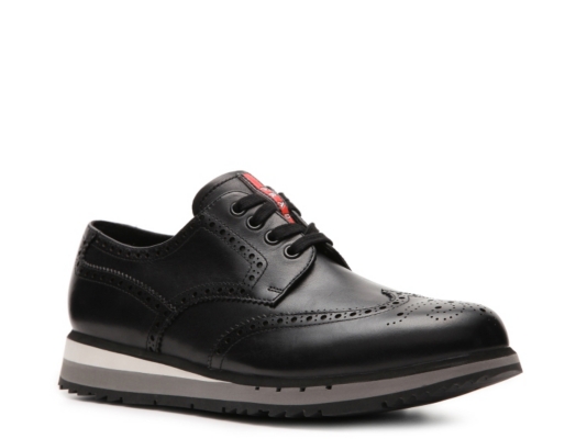 Prada Leather Wingtip Oxford
