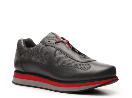 Prada Leather & Mesh Sneaker