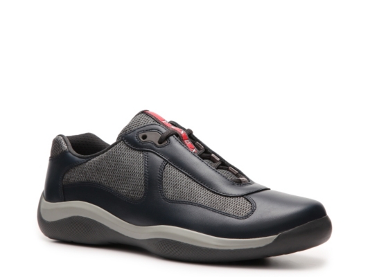 Prada Leather & Mesh Sneaker