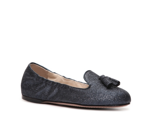 Prada Glitter Tassel Flat