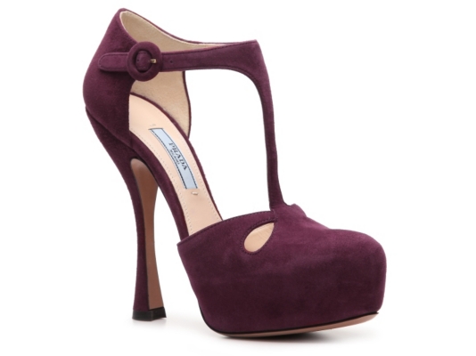Prada Suede Platform Pump