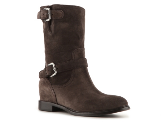 Prada Suede Buckle Boot