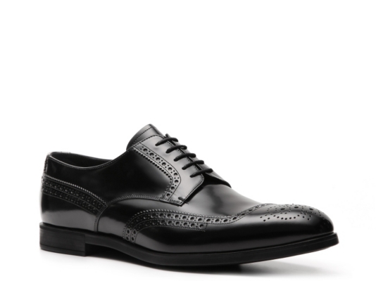 Prada Leather Wingtip Oxford