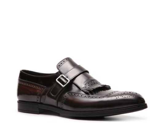 Prada Leather Kiltie Slip-On
