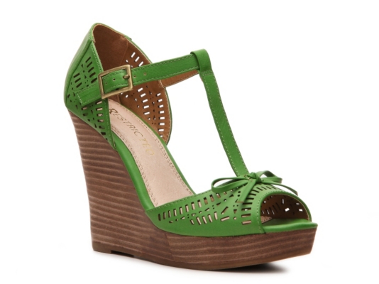 Restricted Milk Shake Wedge Sandal
