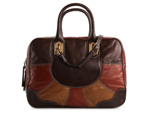 Dolce & Gabbana Leather Color Block Satchel