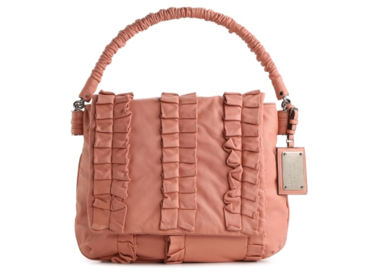 Dolce & Gabbana Leather Ruffle Hobo