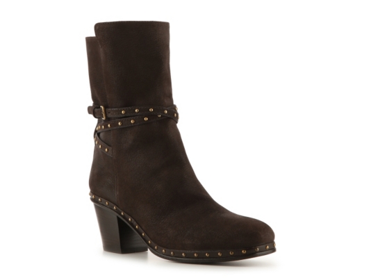 Miu Miu Nubuck Leather Studded Boot