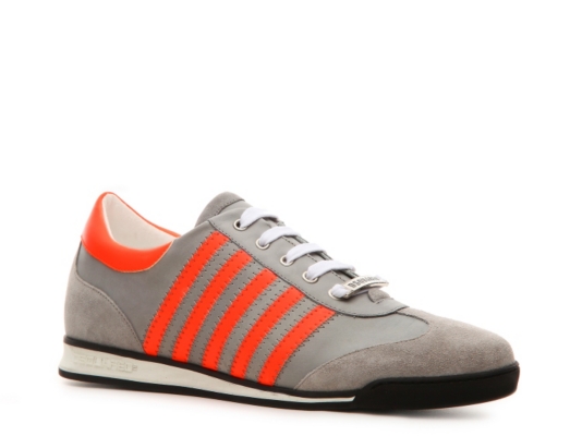 DSQUARED2 Leather & Suede Neon Sneaker