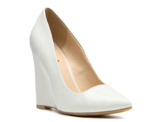 Qupid Meester-01 Wedge Pump