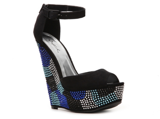 Qupid Arrival-19 Wedge Sandal