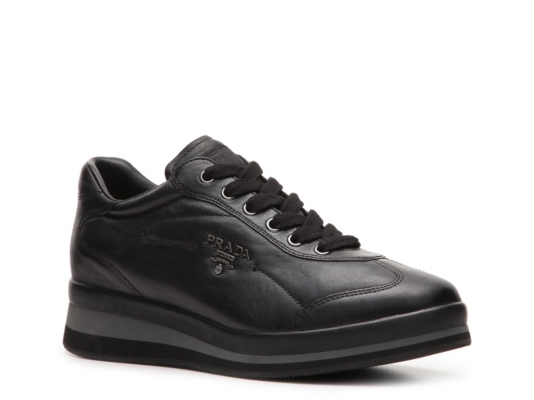 Prada Leather Logo Sneaker