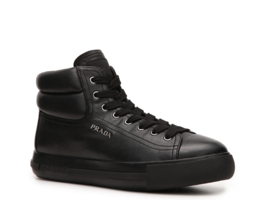 Prada Leather Logo Sneaker