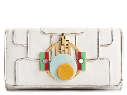 Roberto Cavalli Leather Ornament Clutch