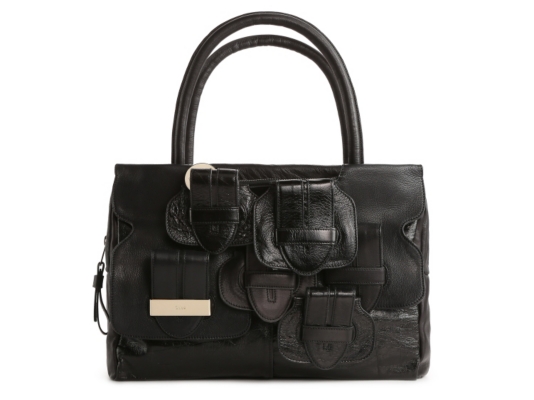 Chloe Leather Buckle Satchel
