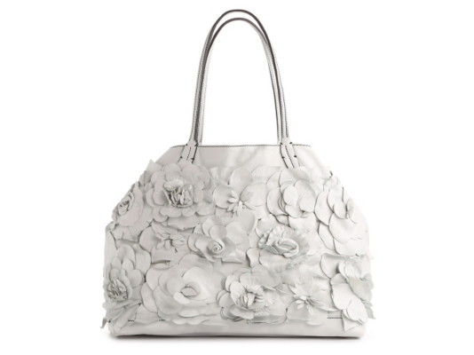 Valentino Floral Leather Embellished Tote