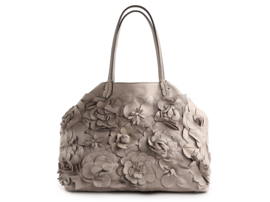 Valentino Floral Leather Embellished Tote