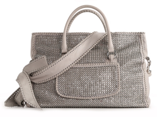 Valentino Beaded Leather Satchel