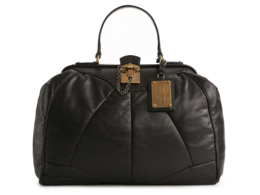 Dolce & Gabbana Leather Dome Satchel