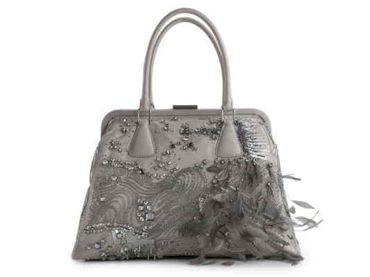 Valentino Beaded Leather Shoulder Bag