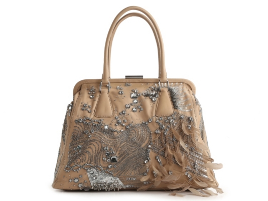 Valentino Beaded Leather Shoulder Bag