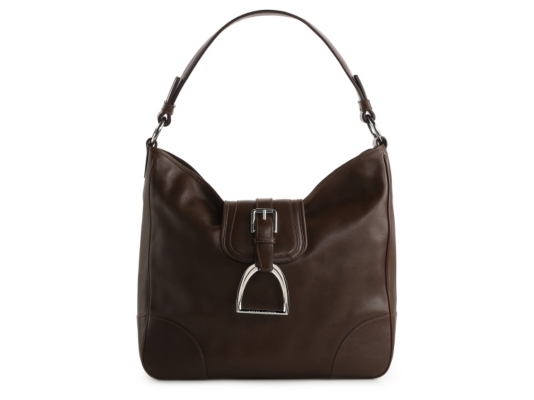 Ralph Lauren Collection Leather Foldover Buckle Shoulder Bag