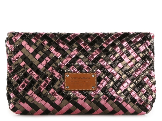 Dolce & Gabbana Metallic Woven Clutch
