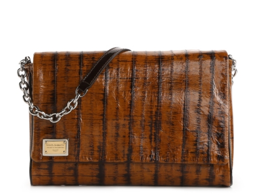 Dolce & Gabbana Leather Foldover Clutch