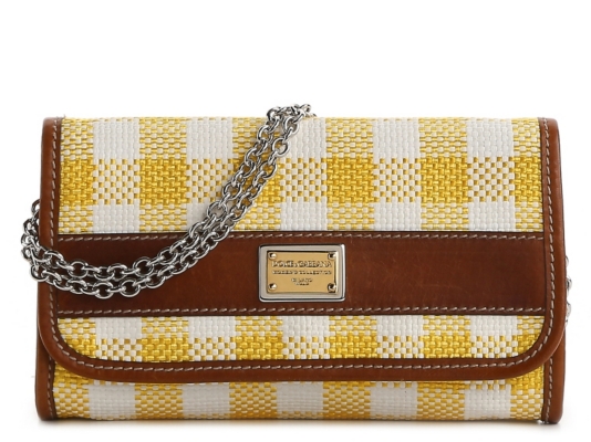 Dolce & Gabbana Woven Plaid Clutch
