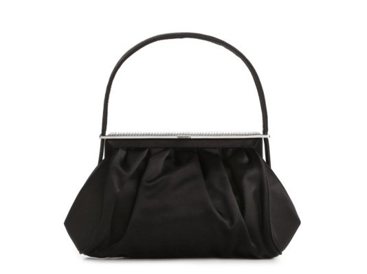 Dolce & Gabbana Satin Rhinestone Top Clutch
