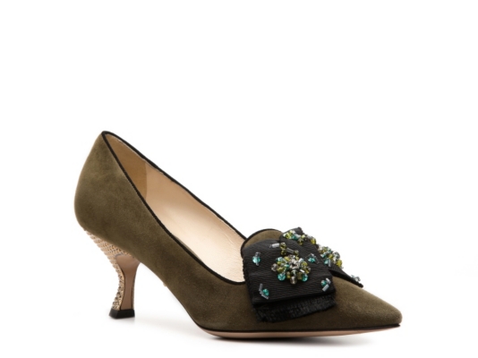 Prada Suede Bow Pump