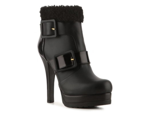 Fendi Leather Buckle Bootie