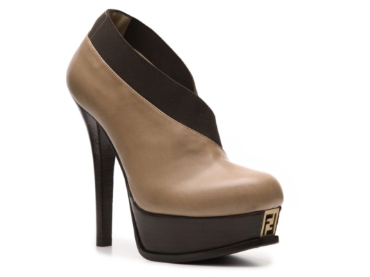 Fendi Leather Platform Bootie