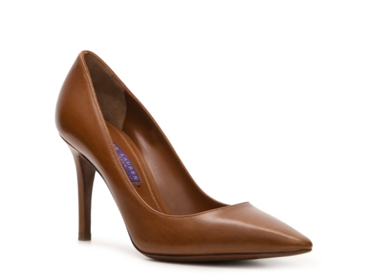 Ralph Lauren Collection Elsina Leather Pump