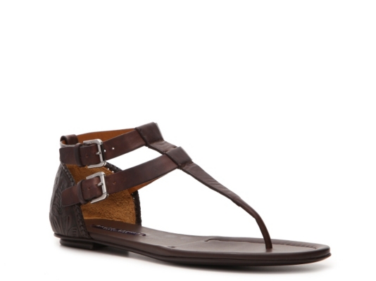 Ralph Lauren Collection Viella Leather Flat Sandal