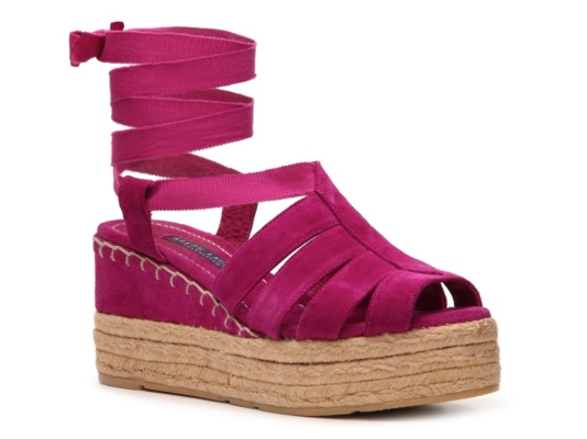 Ralph Lauren Collection Umeeda Suede Wedge Sandal