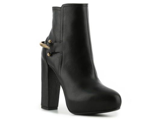 Ralph Lauren Collection Leather Platform Bootie