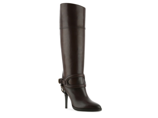 Ralph Lauren Collection Kendell Leather Buckle Boot