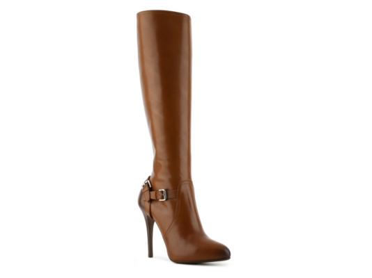 Ralph Lauren Collection Vivera Leather Buckle Boot