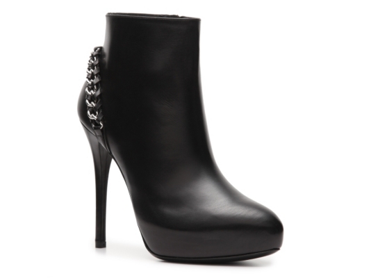 Ralph Lauren Collection Becka Leather Chain Bootie